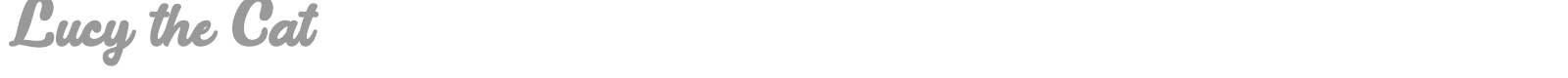 Lucy The Cat font preview